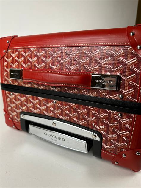 goyard bourget pm trolley case|bourget pm luggage case.